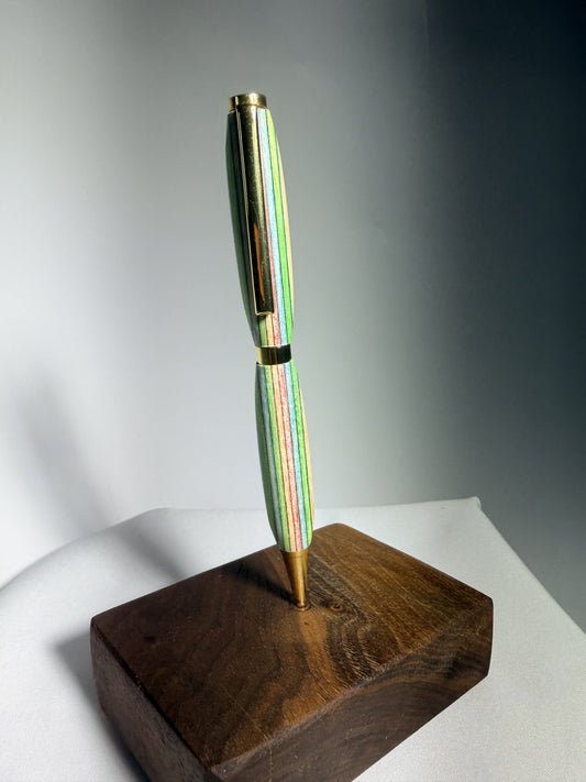 Summer Camp — Dyed Popsicle-Stick Pen — detail