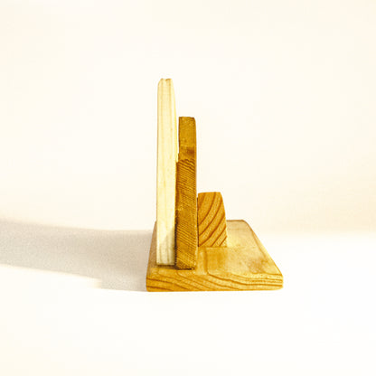 Handcrafted Wooden Mountain Sculpture, Style C – Reclaimed Pine & Cedar | Made in Colorado