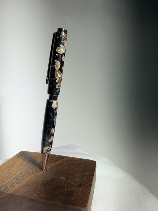 Espresso — Coffee Bean & Black Resin Pen — hero