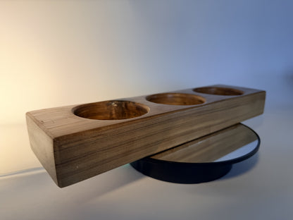 Douglas fir candle holder resting view showing full length